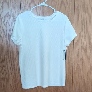 Liverpool White Textured Short Sleeve Tee